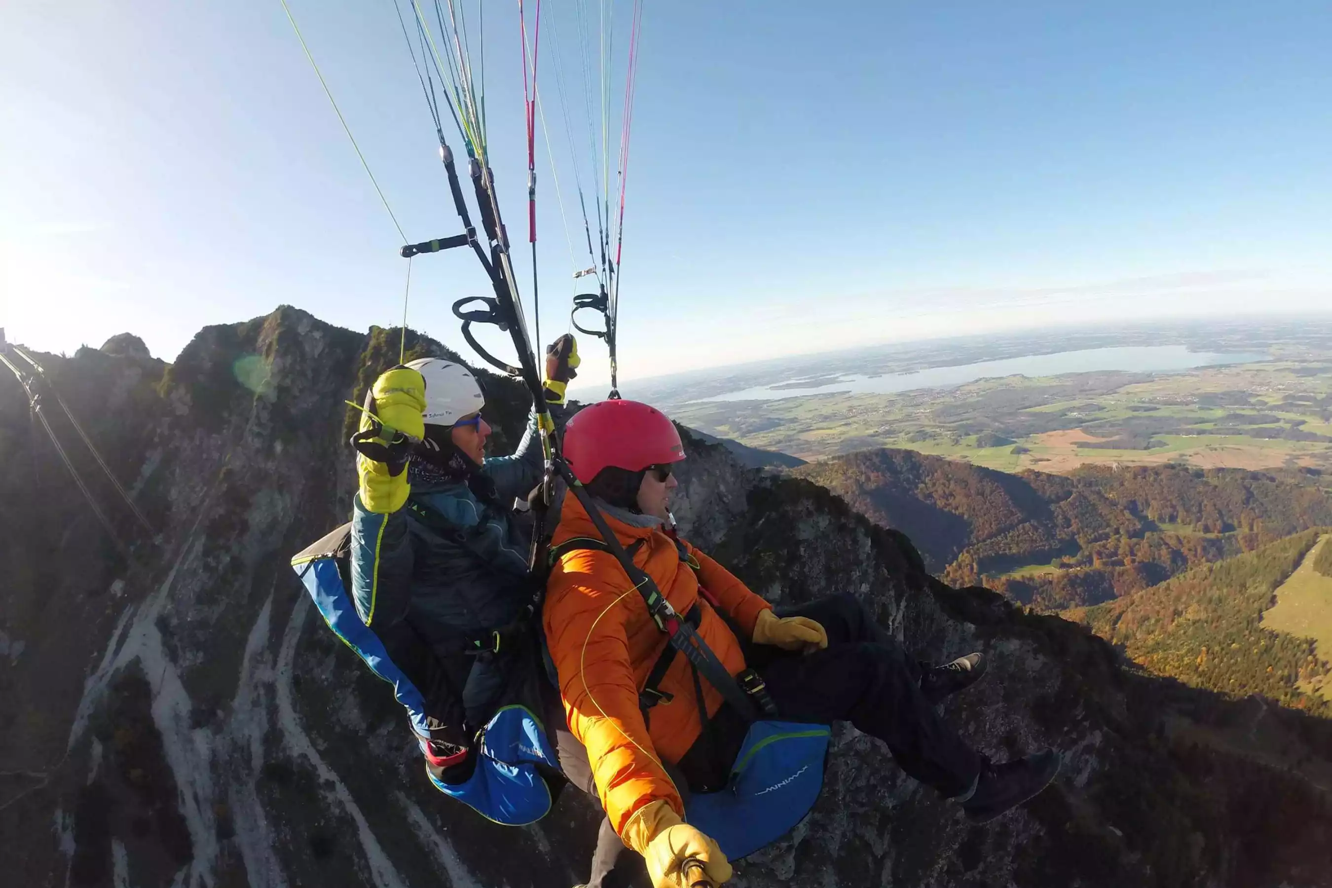 Tandemsprung Fliegen Gleitschirmflug Paragliding